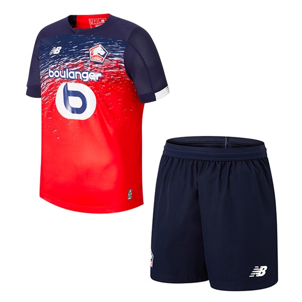 Trikot Lille OSC Heim Kinder 2019-20 Rote Fussballtrikots Günstig